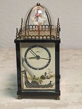 Vintage Mid Century Dancing Ballerina Music Box German Alarm Clock READ picture