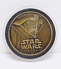 STAR WARS EPISODE III - LIMITED EDITION BRONZE DARTH VADER COIN - 2005 LFL Medal picture