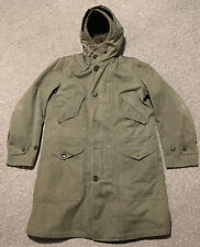 Vintage 40s Small US Army M1909 Mats Larsson Sheepskin WW2 Parka Sherpa Jacket picture