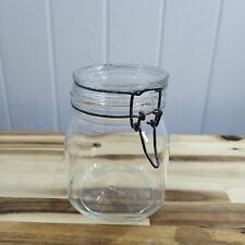 RARE Made in ITALY Vintage Ermetico FV Control 1Liter 1000ML Lidded Mason Jar #1 picture