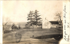 Farm House Barn Trees Field Dexter Area Maine RPPC Real Photo Postcard c1906 picture