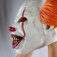 Scary Clown Pennywise IT Full Mask EvilRed Eyes Horror Cosplay Halloween Costume picture
