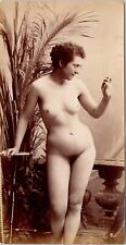 gg French albumen photo full nude woman Victorian beauty original early c1890s picture