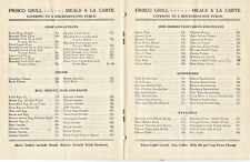 VTG LATE 1920s HALIFAX, NS RESTAURANT MENU FRISCO GRILL CHINESE/FISH/STEAKS  picture