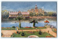 c1930's Tigre Hotel Buenos Aires Argentina RMSP Oilette Tuck Art Postcard picture