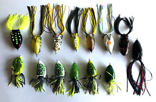 LOT #11:  GOING FISHING: 14 SOFT PLASTIC LURES DIF DESIGNS W 1 MARK TRU-TUNGSTON picture
