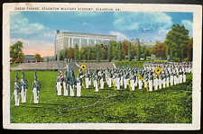Vintage Postcard 1915-1930 Staunton Military Academy Dress Parade Staunton VA picture