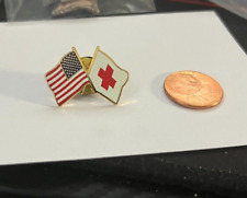 Patriotic American Red Cross Flag Pin picture
