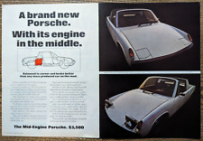 1969 Porsche 914 Mid-Engine Corners Better White Targa Original Color Print Ad picture