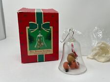 1984  Hallmark Keepsake Ornament  Bell Ringer Squirrel Glass Bell picture