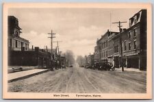 Postcard Main Street, Farmington, Maine N99 picture