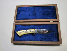Hunting Knife w scrimshaw limited edition #100 RW Wilson USA handmade picture