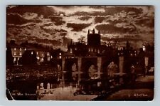 The Wye Bridge, Hereford England, Vintage Postcard picture