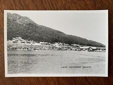 1939 - 1950 ekc RPPC Lake Henshaw Resort California cabins fishing picture