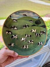 Franklin Mint American Folk Art Collection “Hillside Herd” porcelain plate picture