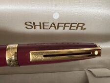 Sheaffer's Pen Fountain Pen Lacquer Red Prelude Gold Marking Vintage picture