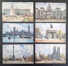 Full Set of 6 Tuck's Oilette Series of London by Alfred De Breanski Jr Postcards picture