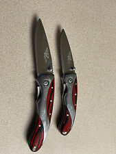 Appalachian Trail 2-PC. Knife Set, 2” & 3” with thumb studs, Hardwood & SS picture