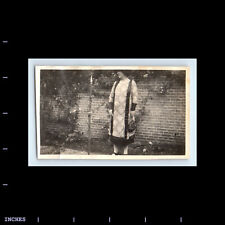 Vintage Photo WOMAN BY BRICK WALL AMSTERDAM 1925 picture