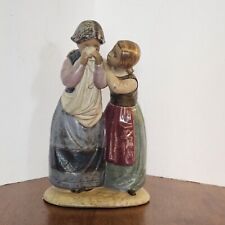Lladro Gres finish #1326 Comforting her Friend Retired Figurine picture