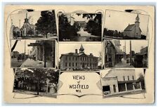 1918 Views Multiview Exterior Building Westfield Wisconsin WI Vintage Postcard picture