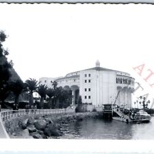c1930s Avalon Bay, Catalina Island, California Casino OOAK Snapshot Photo CA C53 picture