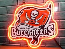 New Tampa Bay Buccaneers Man Cave Bar Acrylic Real Glass Neon Light Sign 20