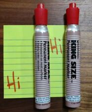 Vintage Sanford Red King Size 2 Markers 15000 Chisel Tip Strong Smell Permanent picture