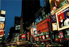 Postcard featuring various brands and greetings from New York City. picture