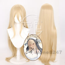 HMS Implacable Azur Lane anime Light gold bangs extension hair cos full Wigs picture