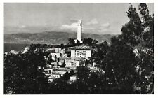 Vintage Postcard Coit Tower Telegraph Hill East Bay San Francisco California CA picture