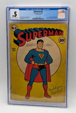 Superman #6 CGC .5 1940 Centerfold Missing picture