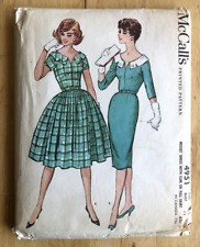 Vintage 1959 McCall's #4951 Dresses Pattern Size 12 Bust 32 NEW & UNCUT picture