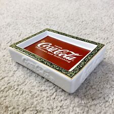 Vintage COCA-COLA Ceramic Trinket Tray Soap Dish Advertising - Coke Soda Pop picture
