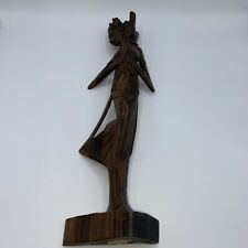 Vintage MCM Mid Century Bali Wooden Goddess Amazing And Cool picture