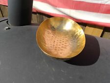 Vintage Hammered Brass Oval Bowl / Trinket Dish / Candy Bowl / Etc.. 5 3/4