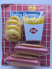 2006 BOLEY Dairy Queen 7 Piece Fake Food Playset HOT DOGS, FRIES, ONION RINGS picture