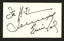 Ernie Ford d.1991 signed autograph auto 3x5 index card The Shotgun Boogie C179 picture