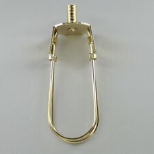 Brass Plated Candelabra Torpedo Clip-On Bulb Clip. 1/4-27 Threaded Top. #txp12 picture