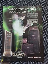 Steve Vai Signature Carvin VL100 Legacy Amp Head of the Year 2000 ad Guitar Worl picture