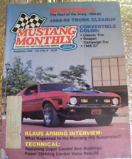 Mustang Monthly Magazine September 1983 Convertable Color Classic Trio  picture