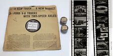 1940s Ford Dealership Film Strip Movie & Record 