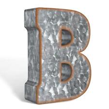 3D Letter B Galvanized Metal Letters for Wall Decor for Hanging or Freestanding picture