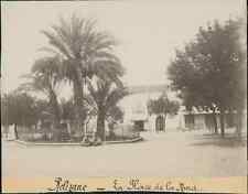 Algeria, Relizane - La Place de la Mina vintage citrate print. Algeria.  Strip picture