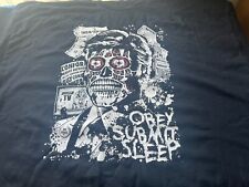 ZOBIE  HORROR FRIGHT  THEY LIVE ALIEN OBEY  T SHIRT SZ XL  BLACK   BRAND NEW picture