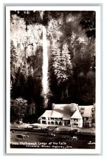RPPC Simmons By the Falls Lodge Multnomah Falls Oregon UNP Sawyer Postcard W10 picture