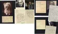 Literature Nobel Prize Collection (9) autographs, signed letters & photos picture