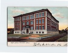 Postcard High School Worcester Massachusetts USA picture