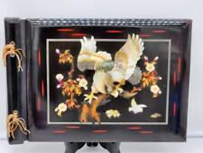 Vintage Mid-Century Philippines Mother of Pearl/Abalone Shell EAGLE ART 3D BOOK picture