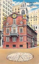 Boston MA Massachusetts Old State Court House Courthouse Vtg Postcard B53 picture